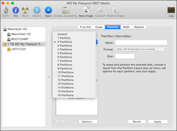formatting wd my passport ultra for mac